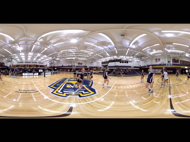 Primacy: Regis University Women's Volleyball Warm-up 360° Virtual Reality tour