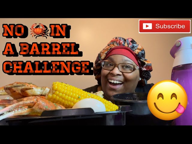 NO 🦀 IN A BARREL CHALLENGE | CO-CREATED BY @JUSTBAMBIDOEDaWEIRDODEER333  and @vickiesworld0518 | FOOD CHALLENGE