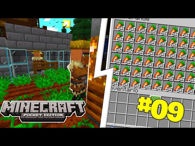 FARM DE CENOURA COM VILLAGES NO MCPE! W3NDY WORLD#09