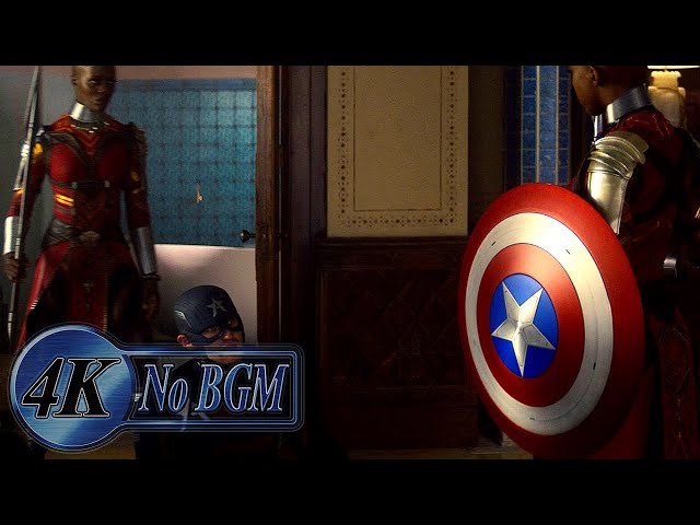 John Walker vs. The Dora Milaje Fight Scene [No BGM] | The Falcon and the Winter Soldier