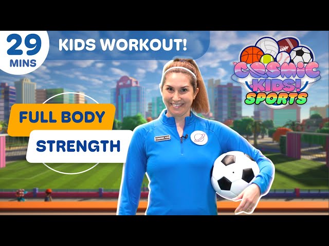 KIDS WORKOUT - 30 MIN Home Exercise Class for Kids! | Cosmic Kids Sports