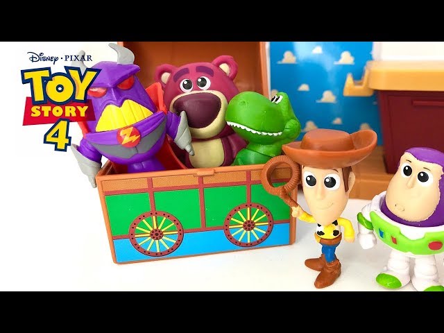 Toy Story 4 New Toys Collection from Disney Movie Buzz Light Year Woody Bullseye Andy