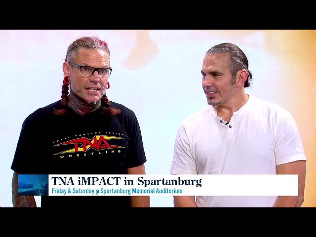 Pro wrestlers Jeff & Matt Hardy in town with TNA Wrestling