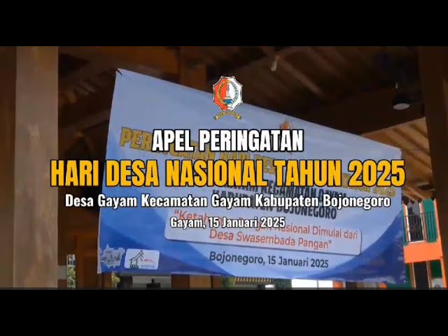 Hari Desa Nasional 2025 Pemerintah Desa Gayam Gelar Apel dan Penanaman Tanaman Pangan