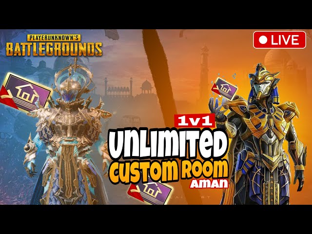 LIVE PUBG MOBILE CUSTOM ROOMS | ROYAL PASS GIVEAWAY | UNLIMITED UC ROOMS |AMAN IS LIVE