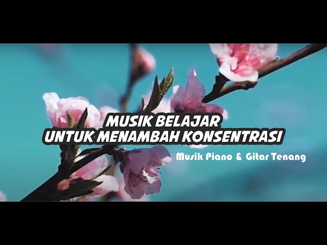 1 Jam Musik Belajar untuk menambah konsentrasi  - Musik Piano & Gitar Tenang.