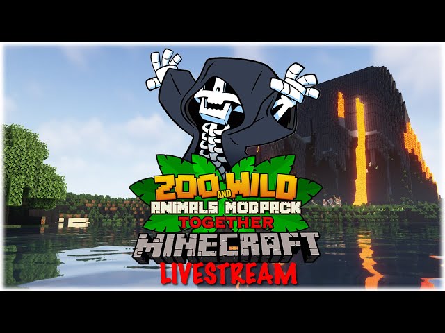 Minecraft SMP: Zoo and Wild Animals (ZAWA) Together Mod - LIVESTREAM #2 - So Much Terraforming!