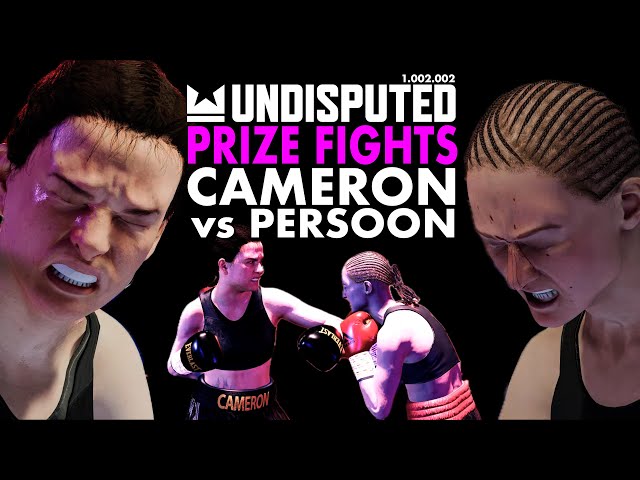 CAMERON vs PERSOON - PS5 Undisputed - PRIZE FIGHTS