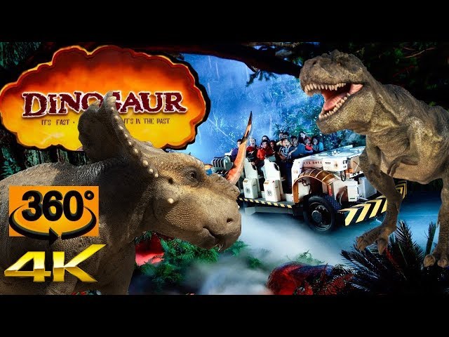 360° 4K Dinosaur Ride "Extreme Low-Light" Animal Kingdom - Walt Disney World