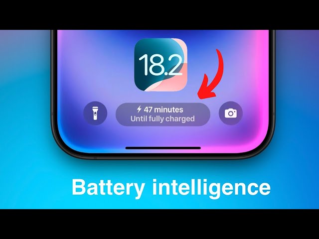 iOS 18.2 - New Battery Intelligence feature