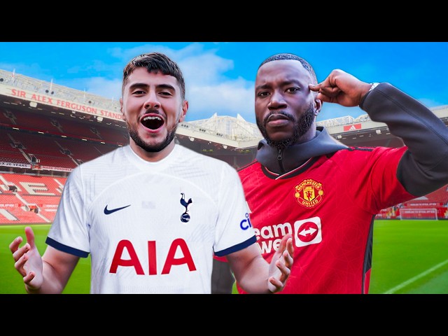 DANNY AARONS vs HARRY PINERO Pitchside at Old Trafford 🏟️ | SCENES