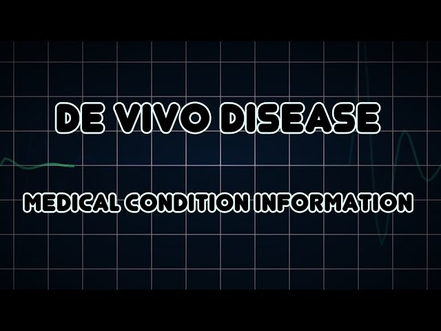 De Vivo disease (Medical Condition)