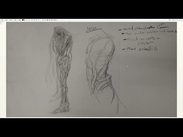 Beginning Concept Art - Torso Breakdown