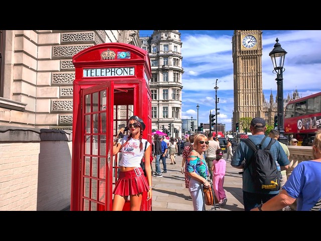 LONDON SUMMER WALK: West End, Horse Guards, Big Ben, South Bank & Waterloo | 4K HDR