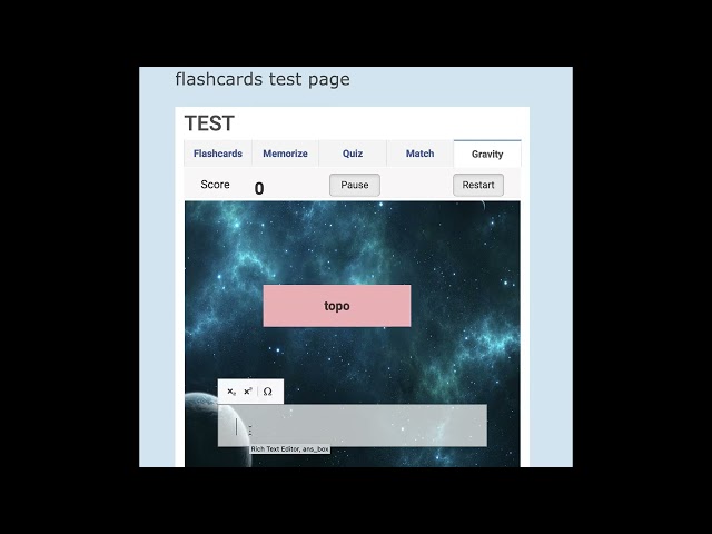 Feedback on Gravity and... Flashcards menu