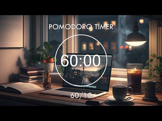 10-Hour Study With Me • 60/10 Pomodoro Timer - 60/10 Pomodoro Timer with lofi hiphop 🎵 Focus Station