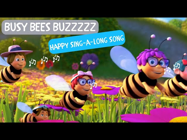 Busy Bees Buzzzzz! 🐝✨ | Fun Kids Song About Bees | Sing, Dance, and Learn!