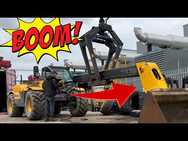 Tele-handler boom pipes damaged! Removal & refit