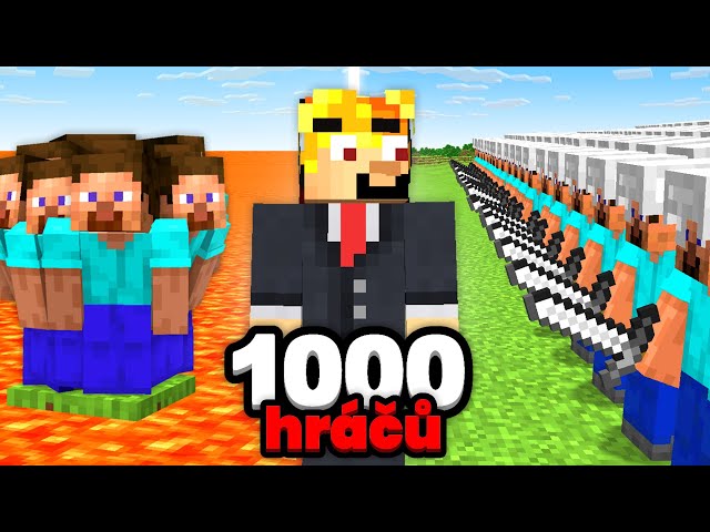 Udělal jsem 1000 HRÁČŮ soutěž v Minecraftu