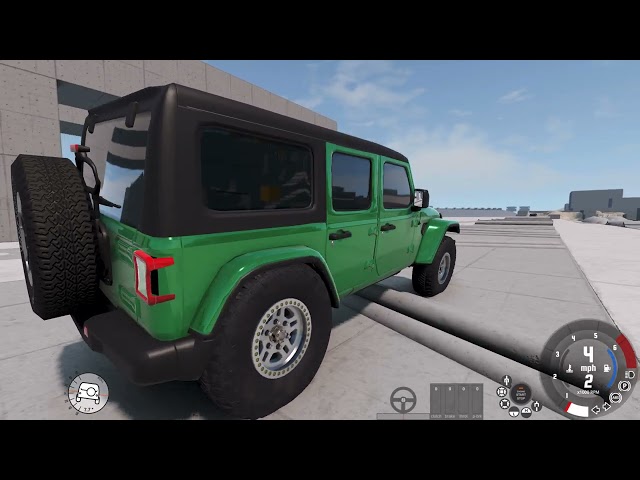 BeamNG.Drive- Ford Bronco vs Jeep Wrangler Offroad builds (pt2)