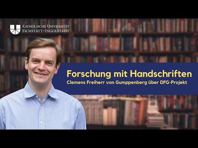 Forschung zu Handschriften des Albrecht von Eyb: DFG-Forschung im Porträt