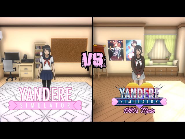 Yandere Simulator 202x vs 1980's mode