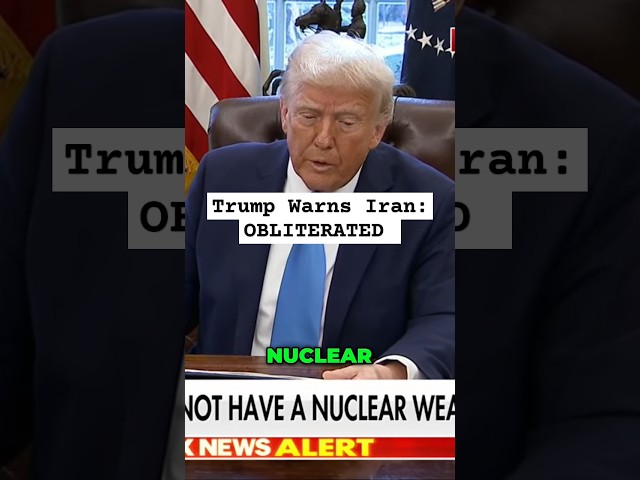 They'll Be Obliterated! Trump's Warning to Iran