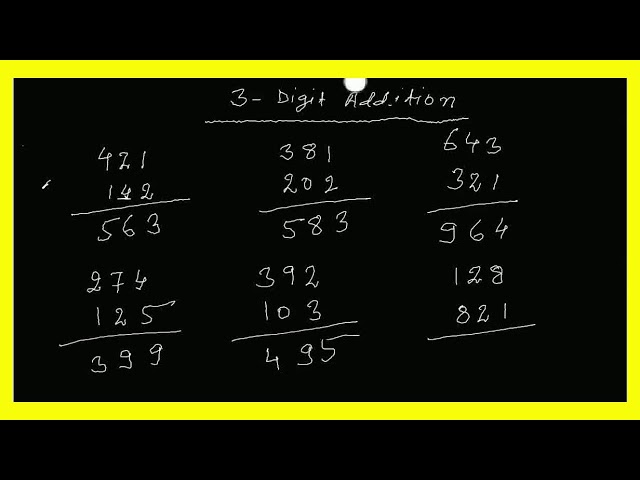 class 1 maths addition,1 digit number ,2 digit numbers