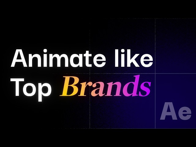 The Right Way to Animate Text | After Effects Text Animation Tutorial