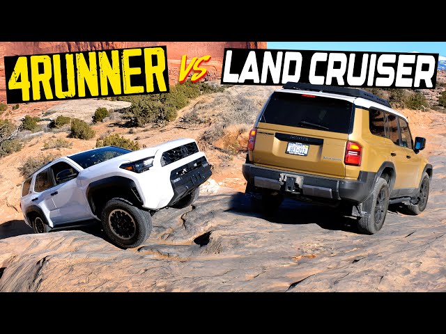 2025 Toyota 4Runner vs. Land Cruiser: We Take BOTH to Moab to Find Out Which Is Best Off-Road!