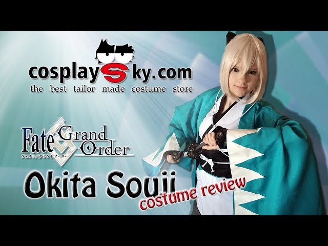 【Cosplaysky.com】 Fate Grand Order Saber Okita Sōji Cosplay Costume - REVIEW