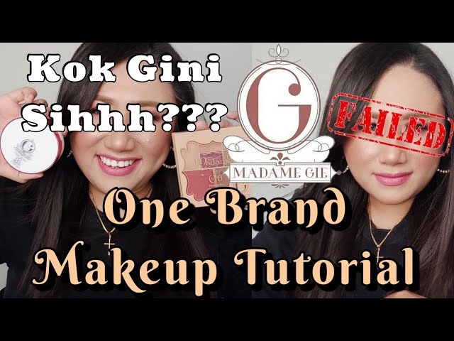 One Brand Makeup Tutorial Madame Gie || Full Face Pakai Madame Gie