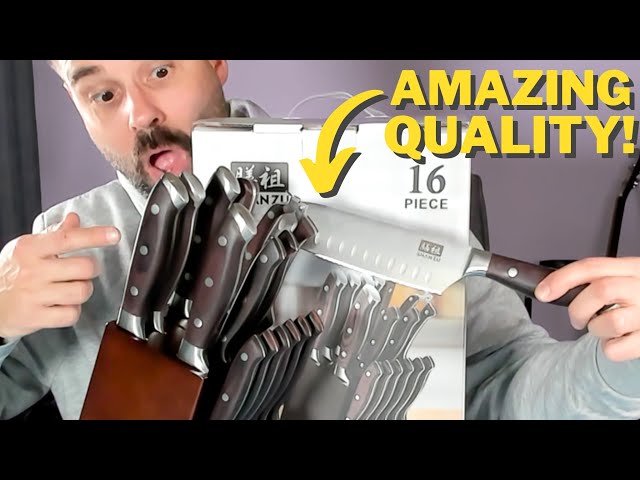 Unboxing & Full Review: SHAN ZU High Carbon Steel Japanese Knife Set with Block