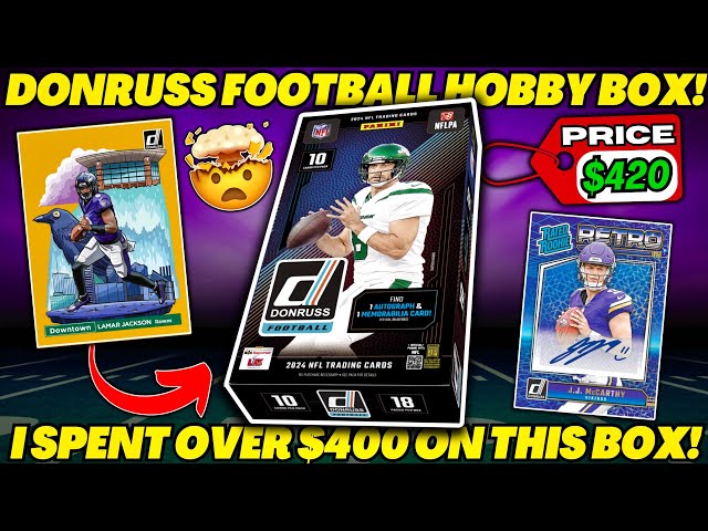 *IT'S FINALLY HERE!🚨 2024 DONRUSS FOOTBALL HOBBY BOX REVIEW! - NEW DUAL DOWNTOWNS!!🏈