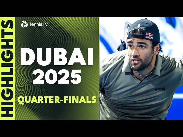 Medvedev vs Griekspoor EPIC; Berrettini Faces Tsitsipas & More | Dubai 2025 Quarter-Final Highlights