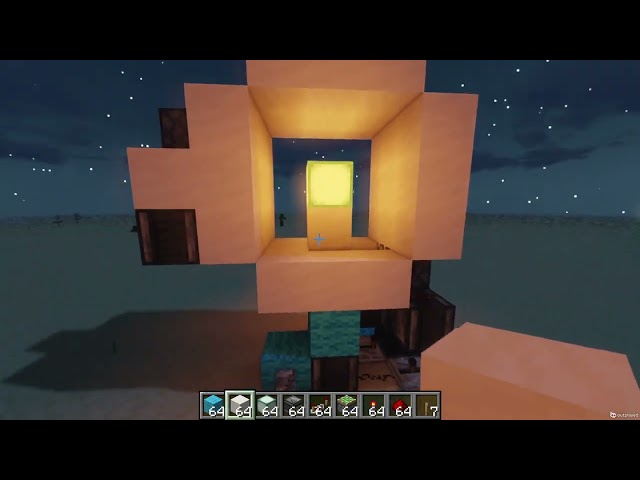 How to build a 3x3 piston door in minecraft. ANY VERSION!