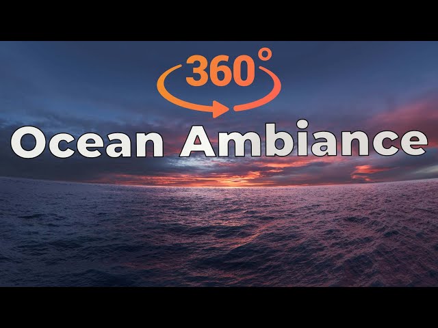 Relaxing Ocean Sunset 🌊 -  360° VR  | Teleport Yourself into an Ocean Ambiance with Soft Waves