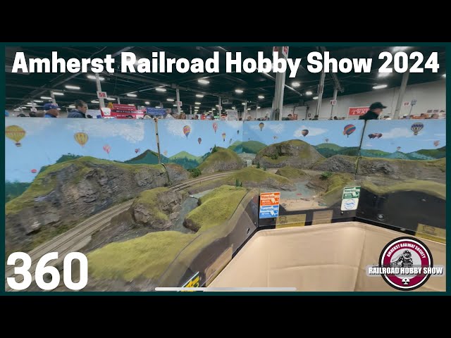 Amherst Railroad Hobby Show 2024 | 360 degree walkthough experience of the Stroh Building