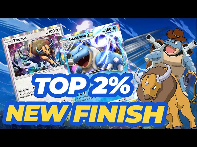 New Blastoise EX Deck Tournament Matches from TOP 2% Finish out of 650 players in Pokemon Pocket