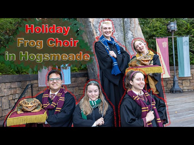 8K Holiday Frog Choir in Hogsmeade at Universal Orlando in VR180 3D