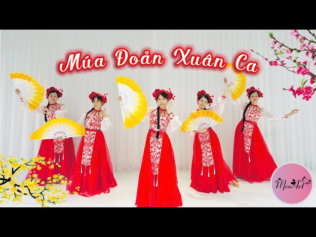 Múa Đoản Xuân Ca  - Bản Múa Quạt dễ tập | Meo Art Dance Class (Video 4K)