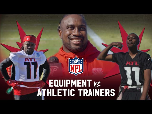 NFL Equipment Managers play 7-on-7 vs. the Athletic Trainers | Atlanta Falcons