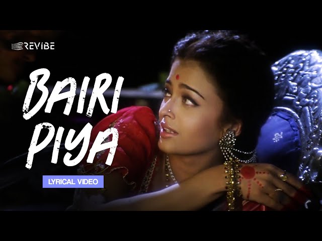 Bairi Piya (Lyrical Video) | Udit Narayan, Shreya Ghoshal | Devdas