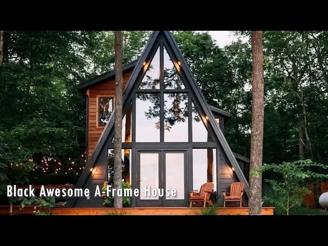 Black Awesome A-Frame House