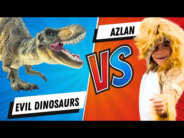 KID NINJA Fights the EVIL JURRASIC WORLD DINOSAURS! Who Will Win?