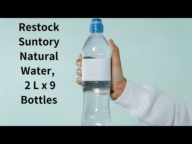 Restock Suntory Natural Water, Shrink Pack (Eco-Film Packaging), 2 L x 9 Bottles