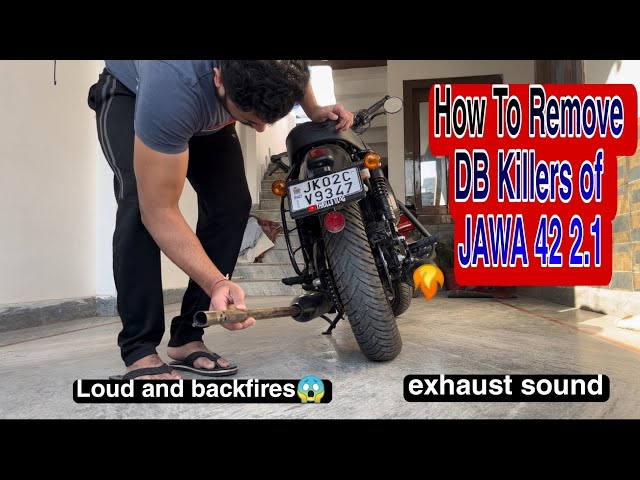 Exhaust note of Jawa 42 2.1 after removing the DB killers🔥| Do watch before removing the DB killers