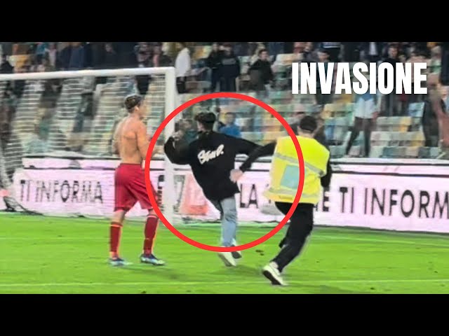 INVASIONE DI CAMPO durante la partita! Incontro BASCHIROTTO del lecce