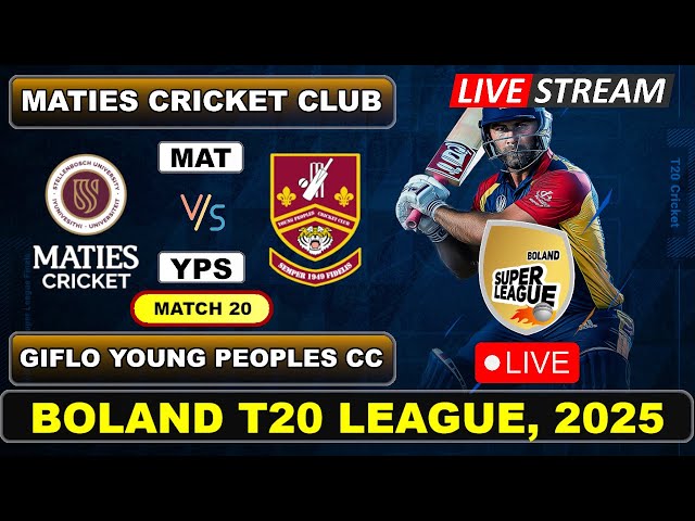 Giflo Young Peoples CC vs Maties Cricket Club Live Cricket Today