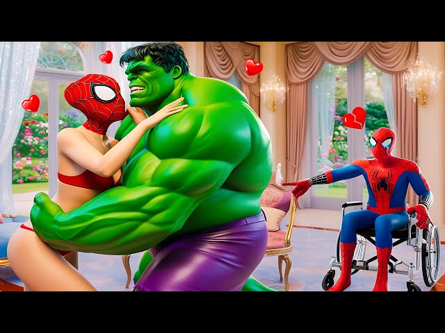 Hulk x Spider Man Love Story vs Poor Pregnant Girl in Granny House! | Funny Horror Animation